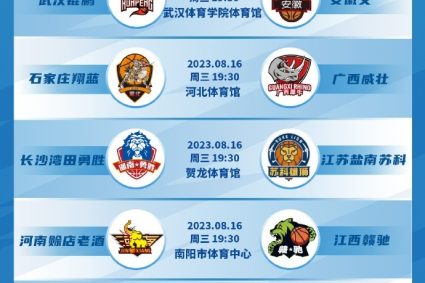 The 19th round of NBL starts tonight-Shaanxi Xinda home court matches Hefei storm Shijiazhuang VS Mighty